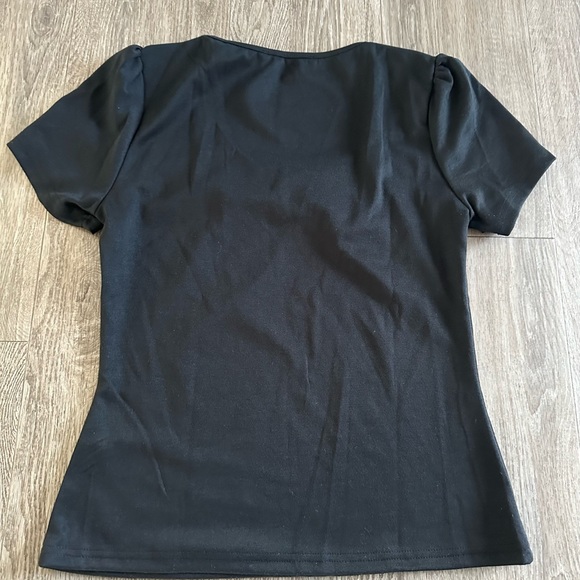 Ruby Rox Black Pinup Top Medium - Picture 6 of 7